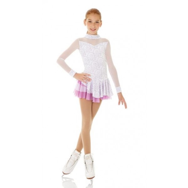 Tunique MONDOR 2752 velours blanche/rose enfant