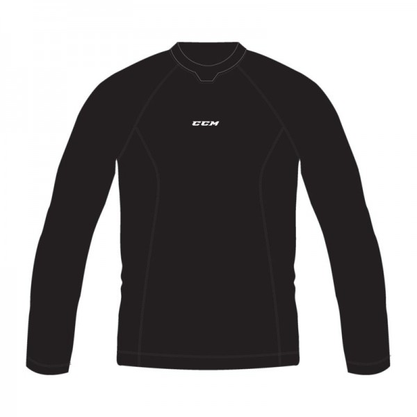 Tee-shirt CCM Performance Compression noir senior manche longue