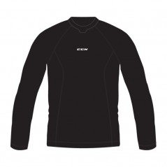 Tee-shirt CCM Performance Compression noir senior manche longue