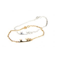 Bracelet avec patin JERRY'S 1212 coloris or