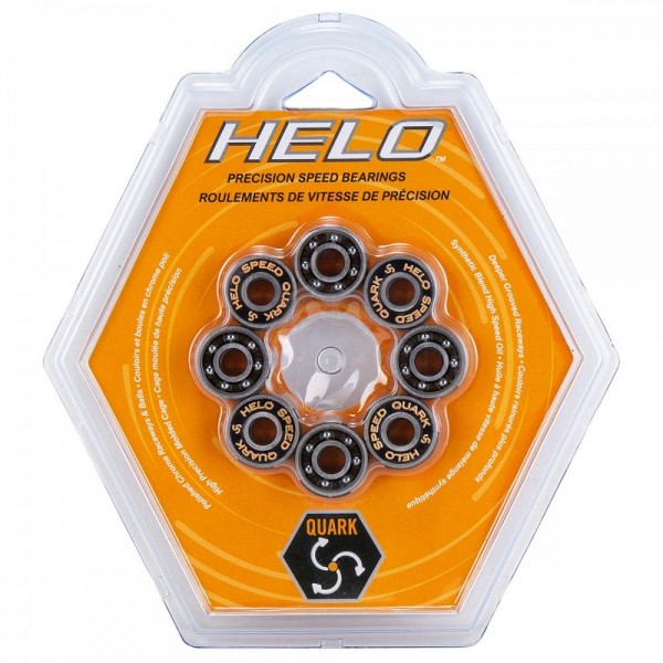 Pack 16 roulements HELO Abec Quark Chrome - le Vestiaire