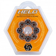 Pack 16 roulements HELO Abec Quark Chrome - le Vestiaire