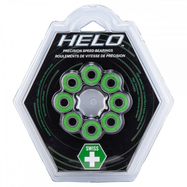 Pack 16 roulements HELO Abec Swiss Chrome - le Vestiaire