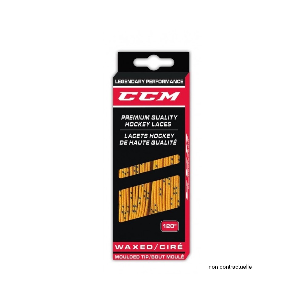 Lacets CCM Wax Cirés Jaune