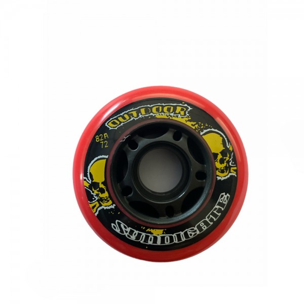 Roue SYNDICATE Skull 82A Rouge - Le Vestiaire