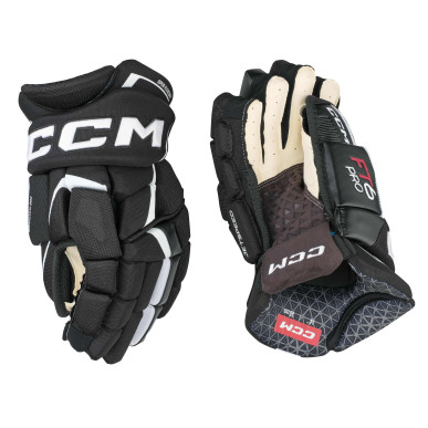 Gants CCM Jet Speed FT6 Pro senior noir blanc