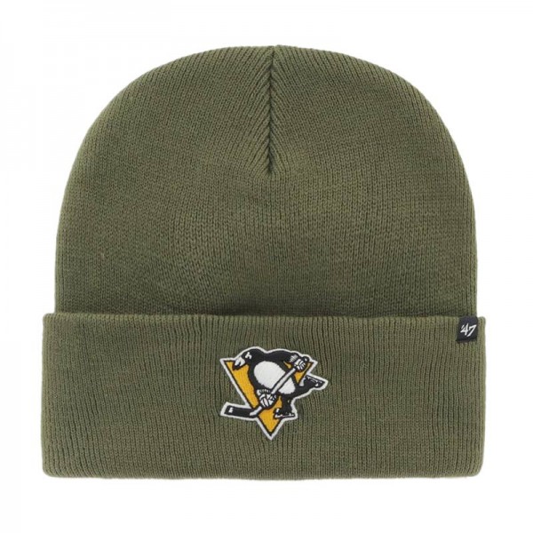 Bonnet NHL '47 Haymaker Cuff Knit Kaki PITTSBURGH - Le Vestiaire