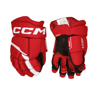 Gants CCM Next senior rouge blanc
