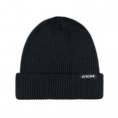 Bonnet CCM Team Cuffed adulte noir