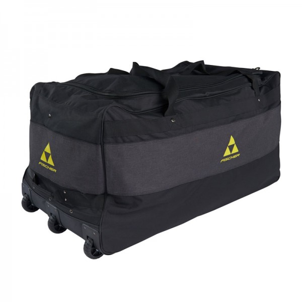 Sac FISCHER wheel gardien 37" roulettes noir gris jaune Junior