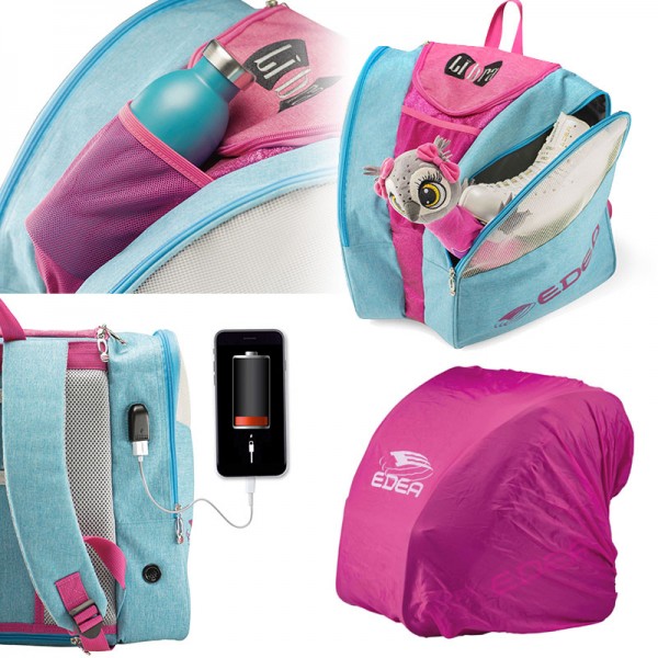 Sac à patins EDEA Libra connecté bleu rose