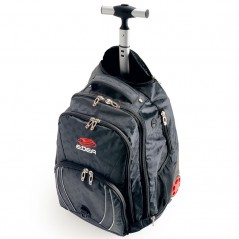 Sac à dos EDEA Trolley Jacquard noir à roulettes