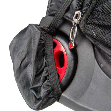 Sac à dos EDEA Trolley Jacquard noir à roulettes