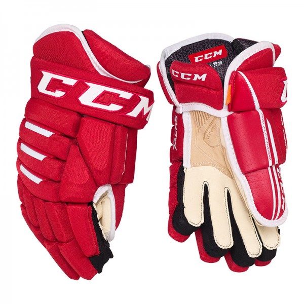 Gants CCM Tacks 4R Pro 2 Senior rouge blanc