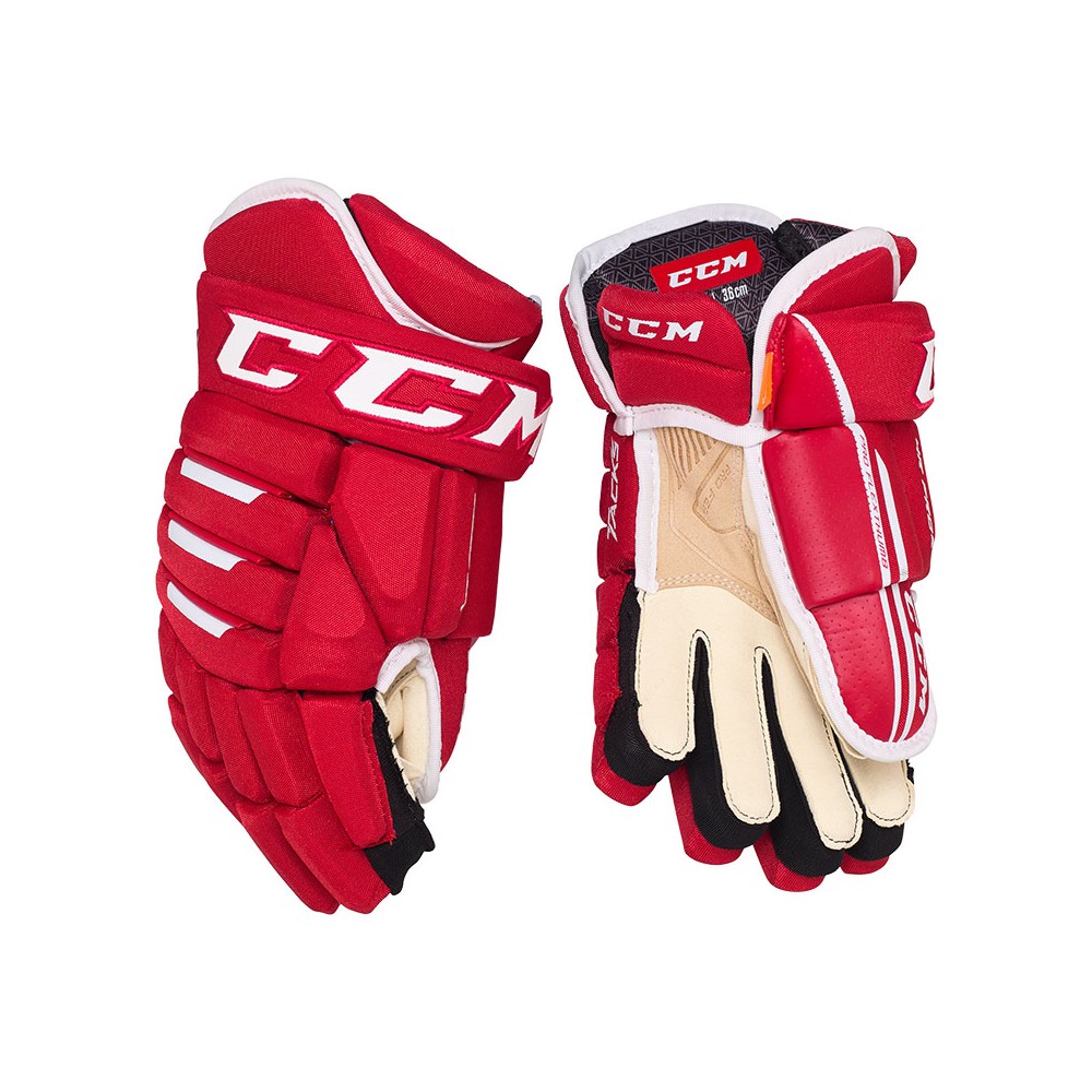 Gants CCM Tacks 4R Pro 2 Senior rouge blanc