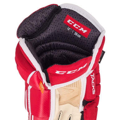 Gants CCM Tacks 4R Pro 2 Senior rouge blanc