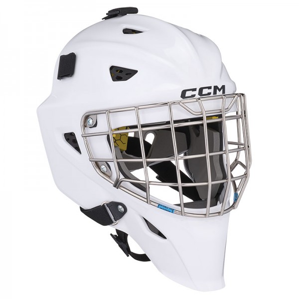 Masque CCM AXIS F5 blanc Gardien Junior