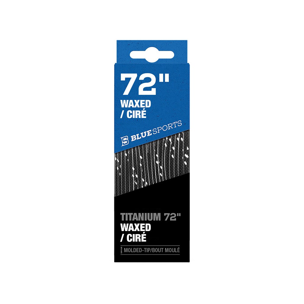 Lacets BLUE SPORTS Titanium Waxed ciré noir
