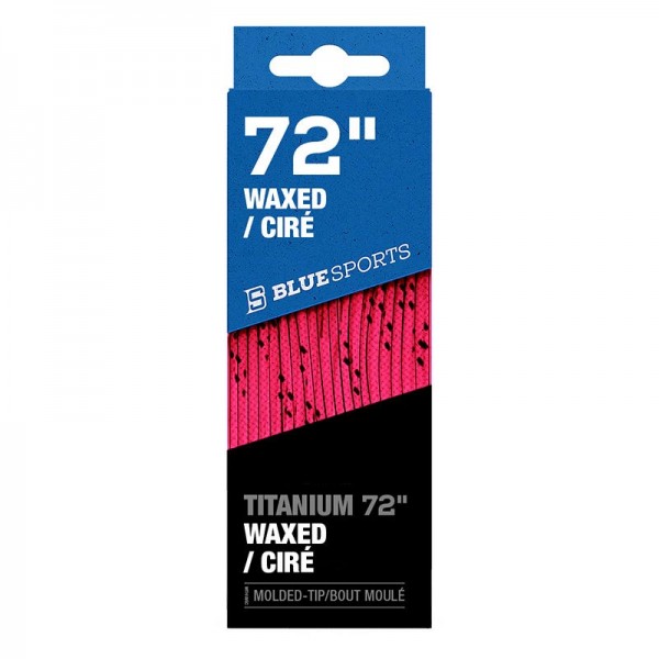 Lacets BLUE SPORTS Titanium Waxed ciré rose