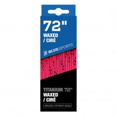 Lacets BLUE SPORTS Titanium Waxed ciré rose