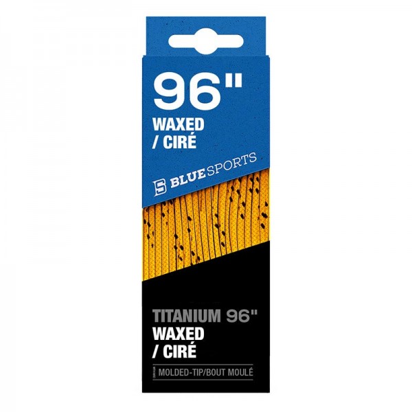 Lacets BLUE SPORTS Titanium Waxed ciré jaune