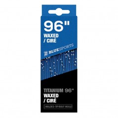 Lacets BLUE SPORTS Titanium Waxed ciré bleu