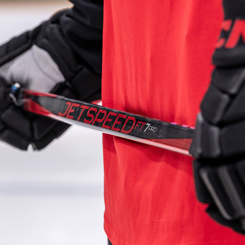 Crosses de joueur de hockey sur glace